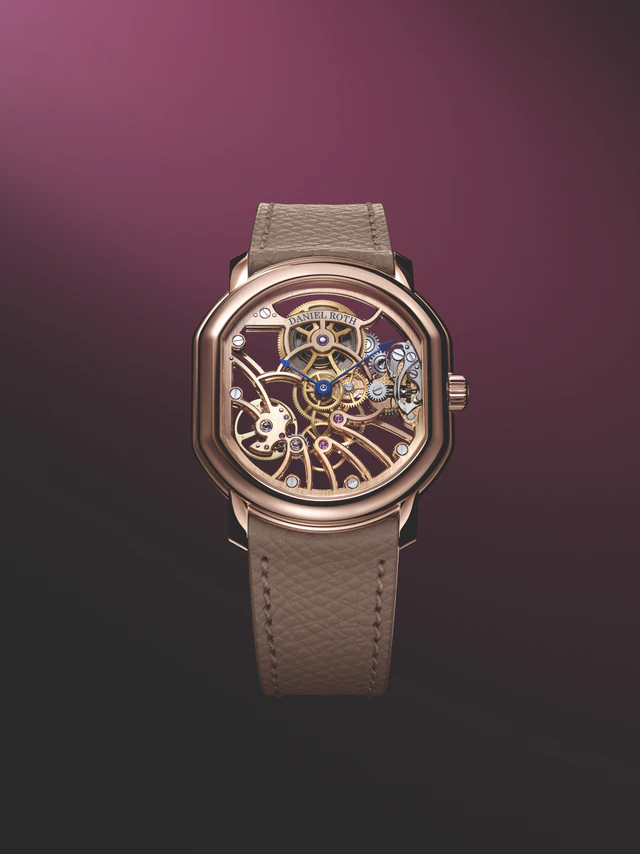ダニエル・ロート、エクストラ プラット ローズゴールド スケルトンが物語るダブルエリプスケースと機械美の融合