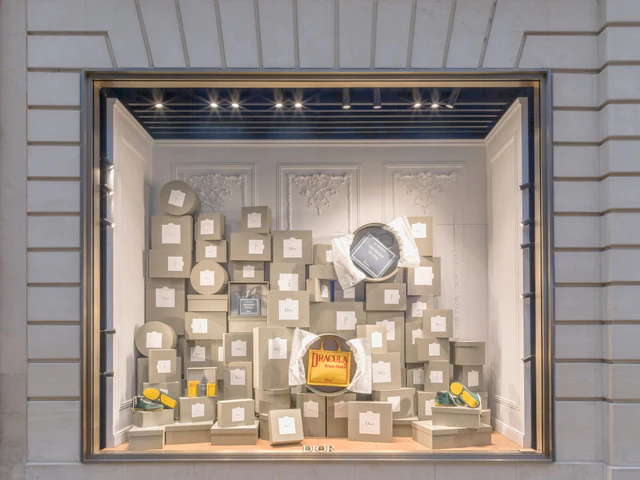 ジョナサン・アンダーソンが描く新生ディオール、コリフィシェのボックスを再解釈した世界展開ディスプレイ