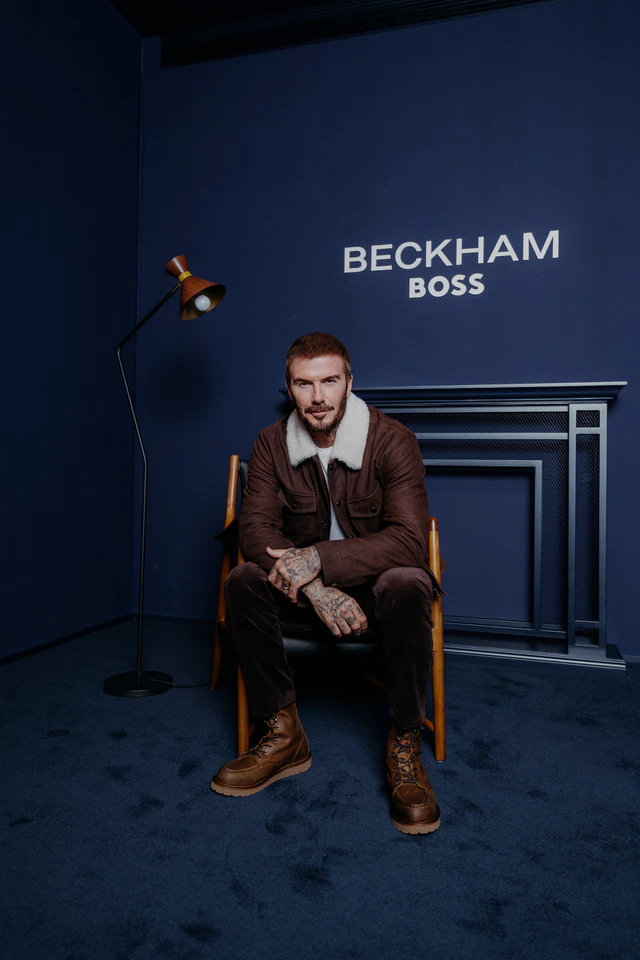 デビッド・ベッカム×BOSS、上海で披露された“現代の英国紳士”を体現する没入型ポップアップ