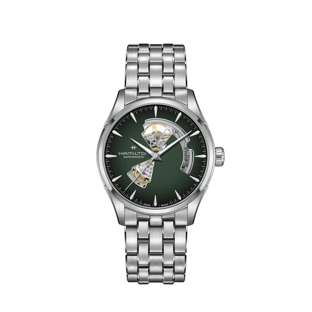 ハミルトン ジャズマスター オープンハート アベンチュリン色