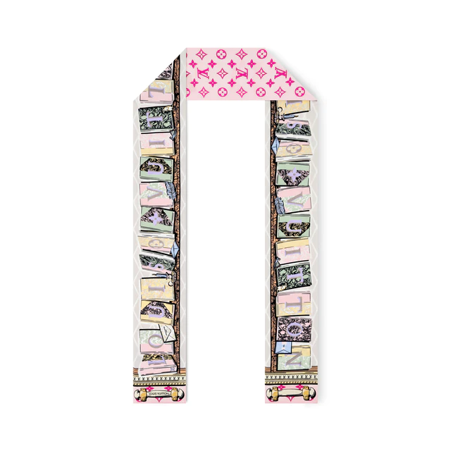 最終価格 定価36,300 ルイヴィトン バンドー スカーフ 今期 ピンク系 800000132814000-4_54f7f077-