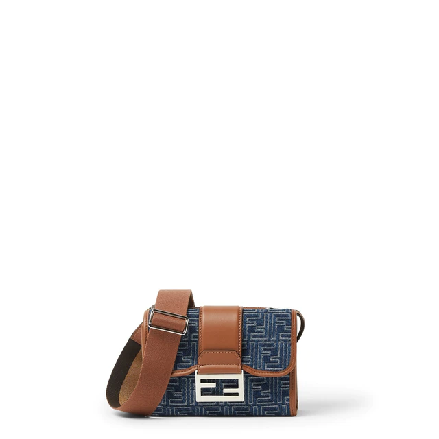 FENDI ダブルバケット FENDI】バゲット フォールダブル FRGMT コラボ FFファブリック
