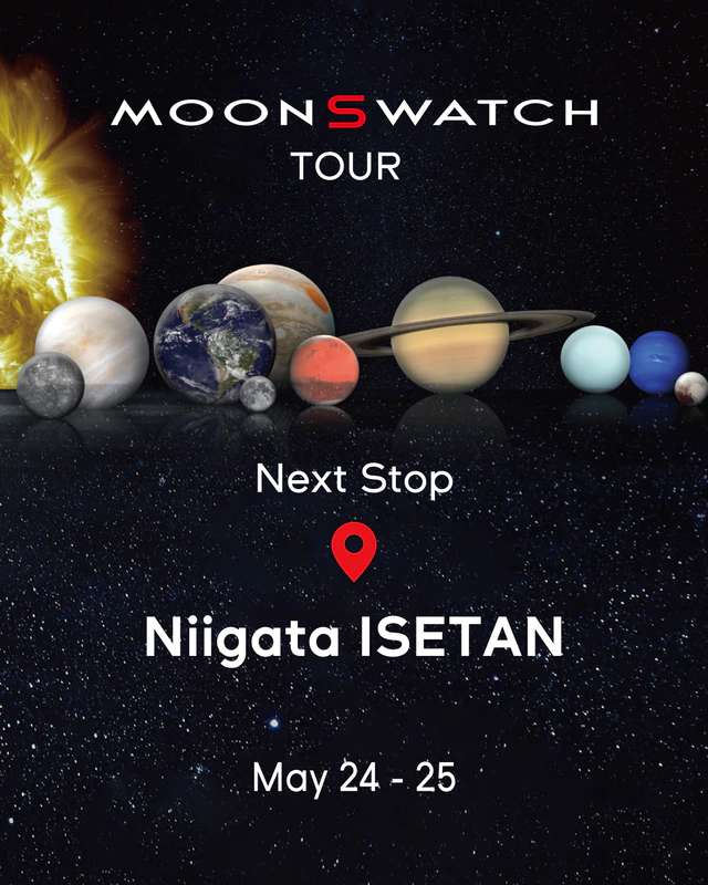 MoonSwatchコレクションが新潟伊勢丹に登場、ファン必見の体験型イベント