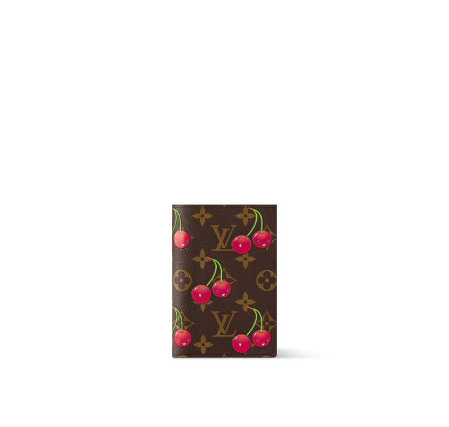 ルイ・ヴィトン モノグラム·チェリー キャンバス ：LV x TM クーヴェルテュール·パスポール NM
