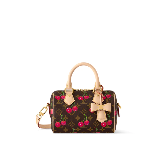 ルイ・ヴィトン モノグラム·チェリー キャンバス ：LV x TM スピーディ·バンドリエール 20