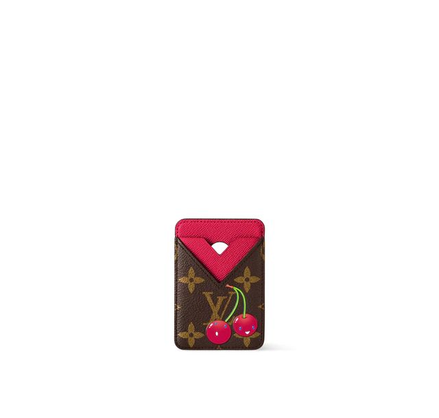 ルイ・ヴィトン モノグラム·チェリー キャンバス ： LV x TM ポルト カルト·マグネット