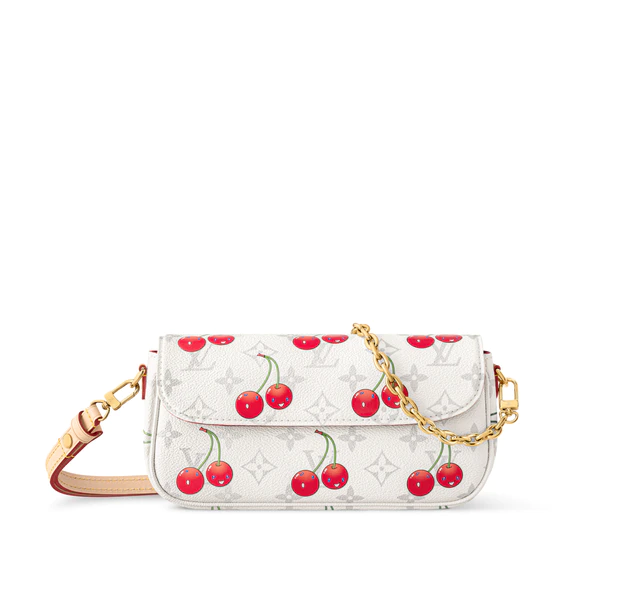 ルイ・ヴィトン モノグラム·チェリー キャンバス：LV x TM ウォレット オン チェーン·アイビー