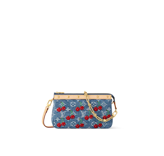 ルイ・ヴィトン モノグラム·チェリー デニム ：LV x TM ポシェット·アクセソワール
