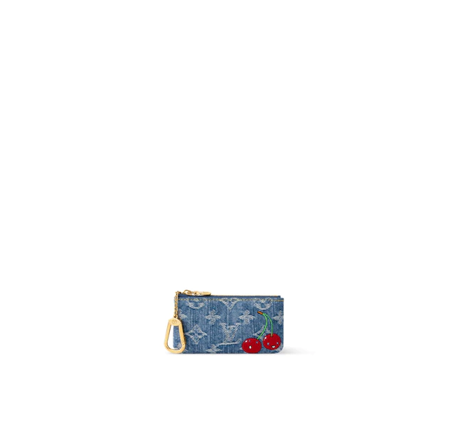 ルイ・ヴィトン モノグラム·チェリー デニム ：LV x TM カードキーケース ポシェット·クレ