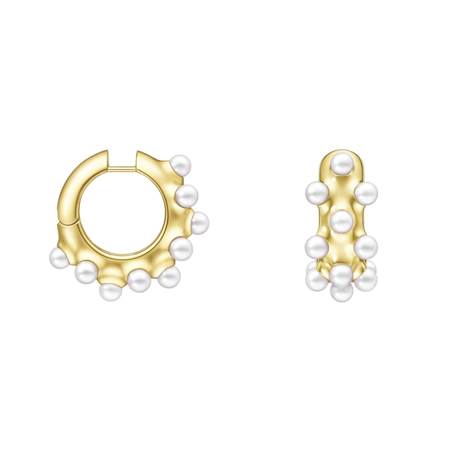 「TASAKI NICCOLÒ PASQUALETTI」アンドロジナス イヤリング［18K イエローゴールド、あこや真珠］