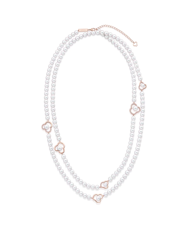 TASAKI チャンツ シグネチャー ネックレス［18K SAKURAGOLD™、あこや真珠、ダイヤモンド］