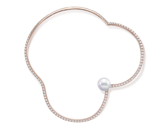 TASAKI チャンツ リュクス ダイヤモンド ネックレス［18K SAKURAGOLD™、マベ真珠、ダイヤモンド］