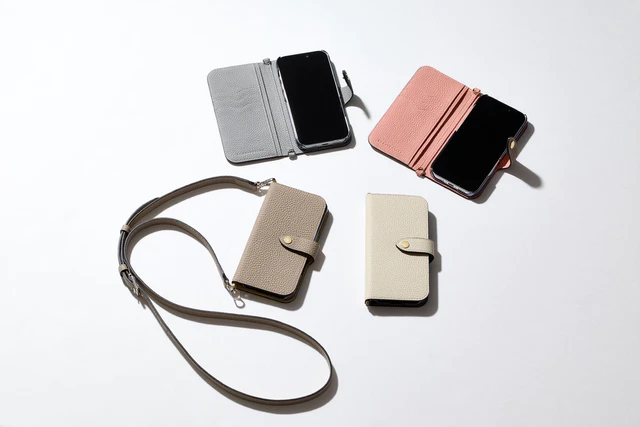 ボナベンチュラ iPhoneケース ベルテッドダイアリーケース4種