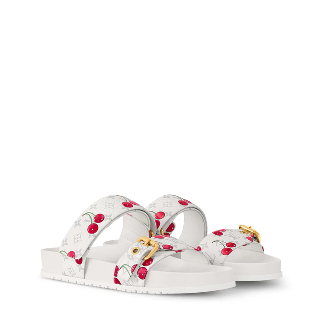 ルイ・ヴィトン ：LV × TM ボンディア ミュール モノグラム·チェリー キャンバス