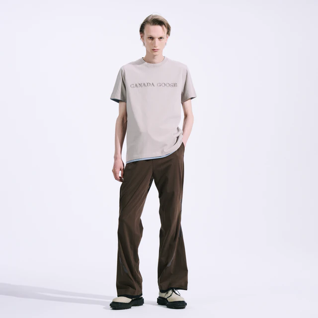 カナダグース サマーコレクション2025 Emersen T-Shirt Embroidered Wordmark