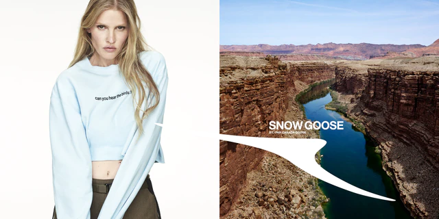 カナダグース カプセルコレクション「SNOW GOOSE BY CANADA GOOSE」キャンペーンモデルを務めたララ・ストーン