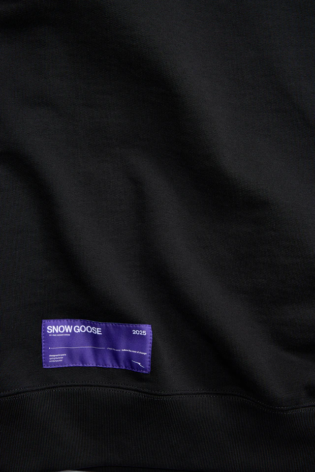 カナダグース カプセルコレクション「SNOW GOOSE BY CANADA GOOSE」Dawn Crew - Graphic(カラー:Hear The Birds Black)