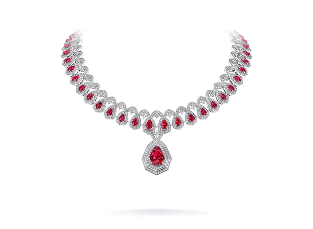 TASAKI オート ジュワイアリー Rouge Sublime / ルージュ スブリム ネックレス [18K ホワイトゴールド、ダイヤモンド、ルビー] ※イヤリングとセット