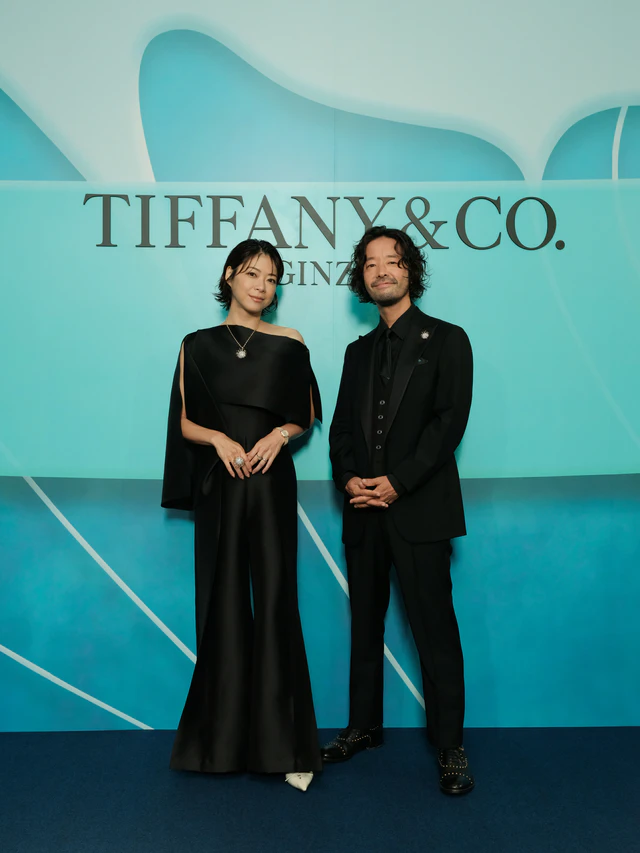 「ティファニー 銀座」オープニングセレモニー 上野 樹里&和田 唱
