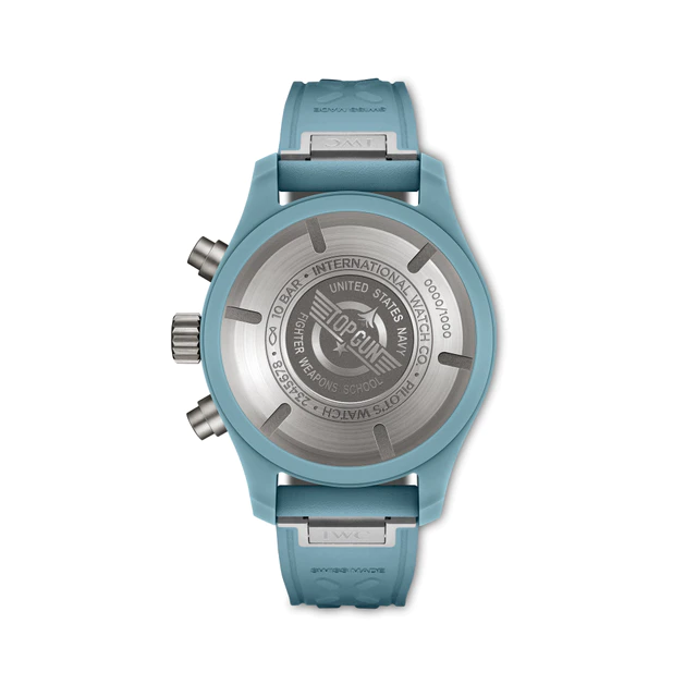 IWC 「パイロット・ウォッチ・クロノグラフ 41 “トップガン・ミラマー”」（Ref. IW389409）裏面