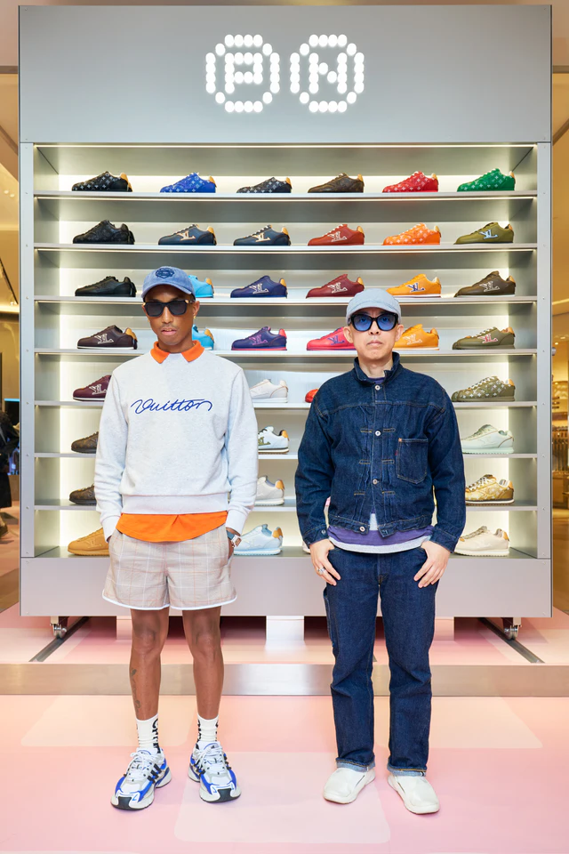 ファレル·ウィリアムスとNIGO® ルイ·ヴィトン 渋谷メンズ店
