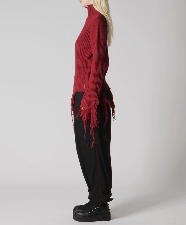 LIMI feu Autumn/ Winter 2025-26 collection クラッシュリブニット