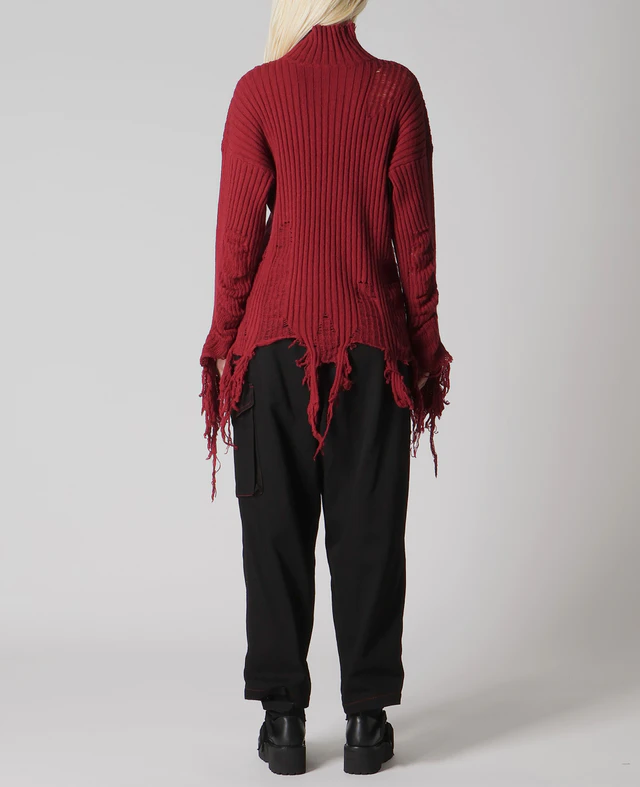 LIMI feu Autumn/ Winter 2025-26 collection クラッシュリブニット