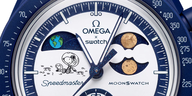 Snoopy×スウォッチ最新作、MoonSwatchの新境地「EARTHPHASE」をまとって発売