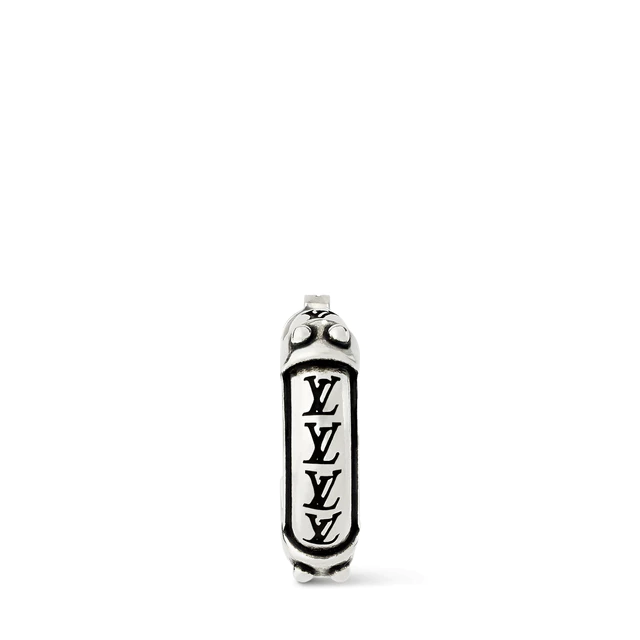 ルイ・ヴィトン ：フープピアス·LV ロジン 素材：スターリングシルバー