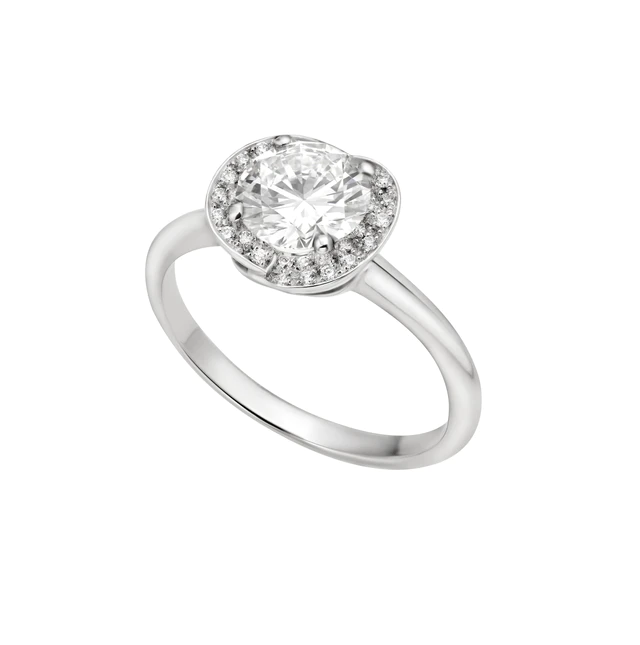 ブルガリ 「インコントロ ダモーレ」　リング PTｘDIA　0.18ct~