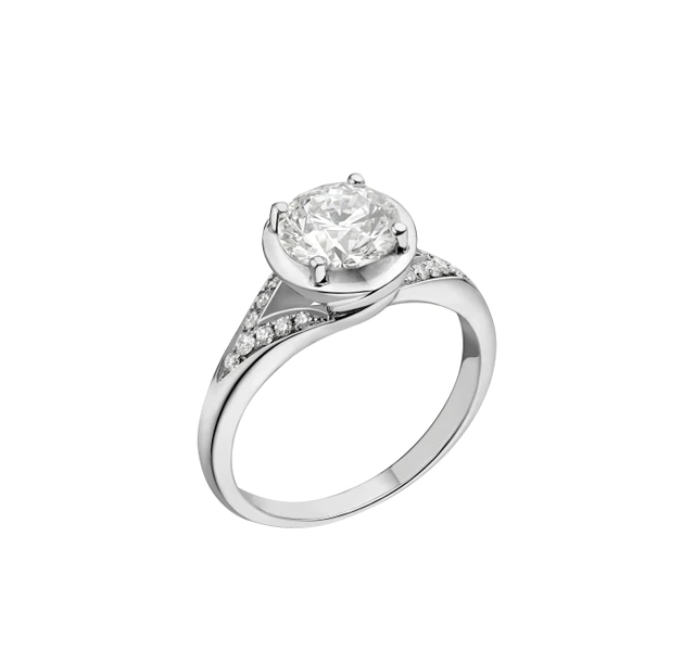 ブルガリ 「インコントロ ダモーレ」　リング PTｘDIA　0.18ct~ 