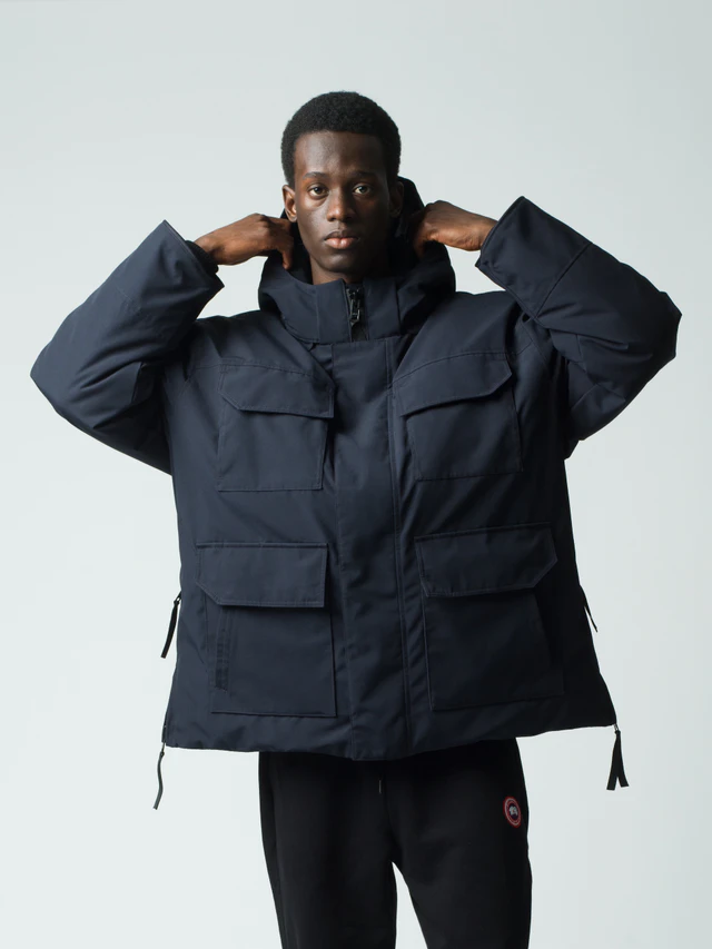 新品同様 カナダグース  メイトランドジャケットネイビー カナダグース 京都店5周年記念、定番パーカを磨き上げた日本限定2