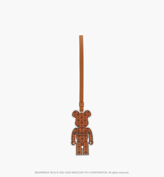 MCM X BE@RBRICK Acrylic Charm w/ Leather Strap