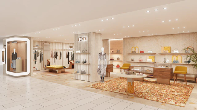 フェンディ伊勢丹新宿店がリニューアル、限定アイテムとアートが彩る空間へ