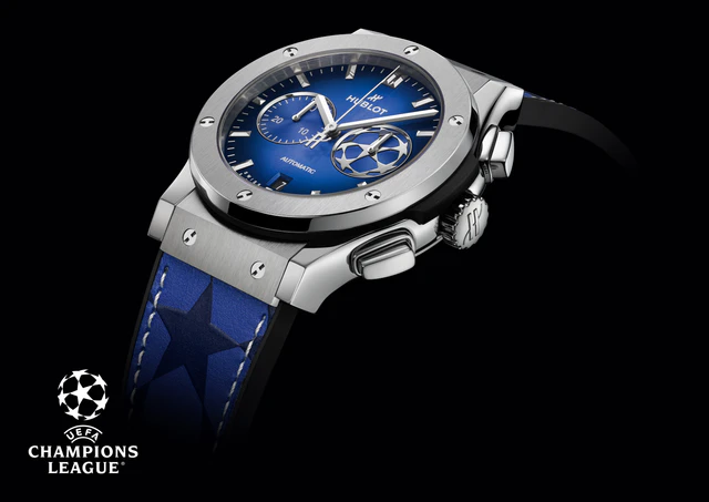 HUBLOT 「クラシック・フュージョン クロノグラフ UEFA チャンピオンズリーグ チタニウム」