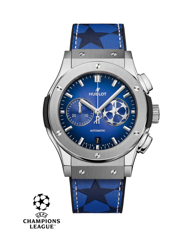 HUBLOT 「クラシック・フュージョン クロノグラフ UEFA チャンピオンズリーグ チタニウム」