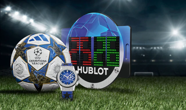 HUBLOT 「クラシック・フュージョン クロノグラフ UEFA チャンピオンズリーグ チタニウム」