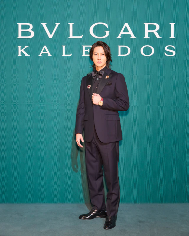「ブルガリ カレイドス 色彩・文化・技巧」 オープニングの山下智久