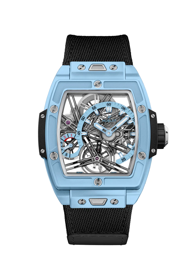 HUBLOT 「スピリット オブ ビッグ・バン トゥールビヨン 5デイ パワーリザーブ スカイブルーセラミック」 世界限定20本
