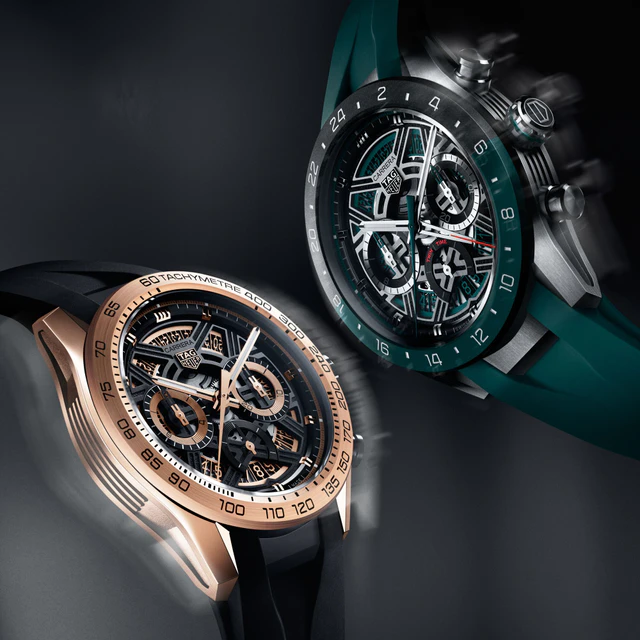 タグ・ホイヤー 「カレラ エクストリームスポーツ」、ローズゴールドが