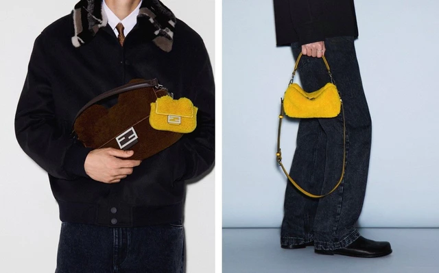 フェンディ「バゲット」新作、テディイヤーとシアリングで包む秋冬のコージーアクセサリーコレクション