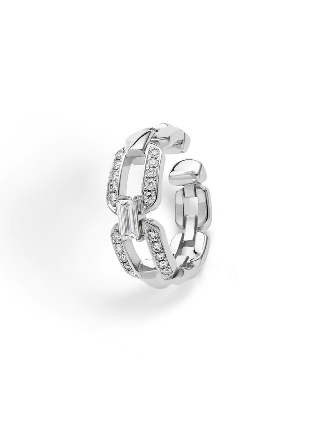 ミキモト イヤーカフ ダイアモンド・WGK18製