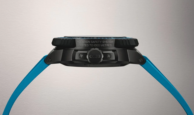 オリス「アクイス プロ 1000M」「ローテーションセーフティシステム（RSS）」は設定後にロック可能