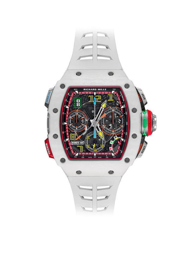 リシャールミル RM 65-01 オートマティック スプリットセコンドクロノグラフ ディディエ・ドログバ プリントサイン入りユニークピース