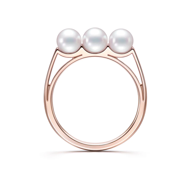 TASAKI Holiday Collection バランス ライト リング［18K SAKURAGOLD™、あこや真珠］