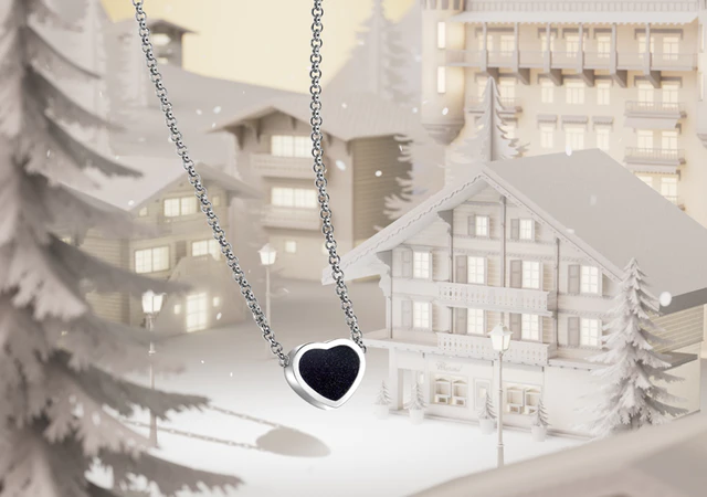 ショパールが贈るホリデー限定ジュエリー「マイ ハッピーハート」、150本の特別なアベンチュリンネックレス