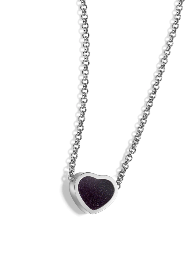 ショパール ネックレス「マイ ハッピーハート」 18Kエシカルホワイトゴールド×アベンチュリンガラス