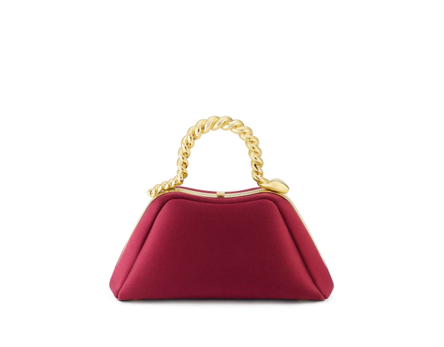 ブルガリ 295422 セルペンティーヌ バッグ サテン / リコリスガーネット