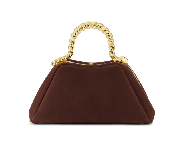 ブルガリ セルペンティーヌ バッグ ヌバック / チェストナットオパール W27 x H14 x D10cm