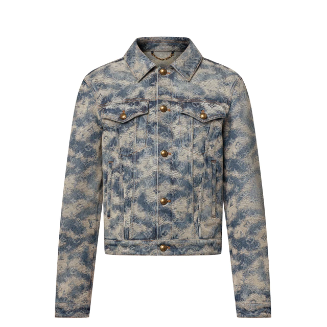 ルイ・ヴィトン ：モノグラム デニム トラッカージャケット コットン 100%